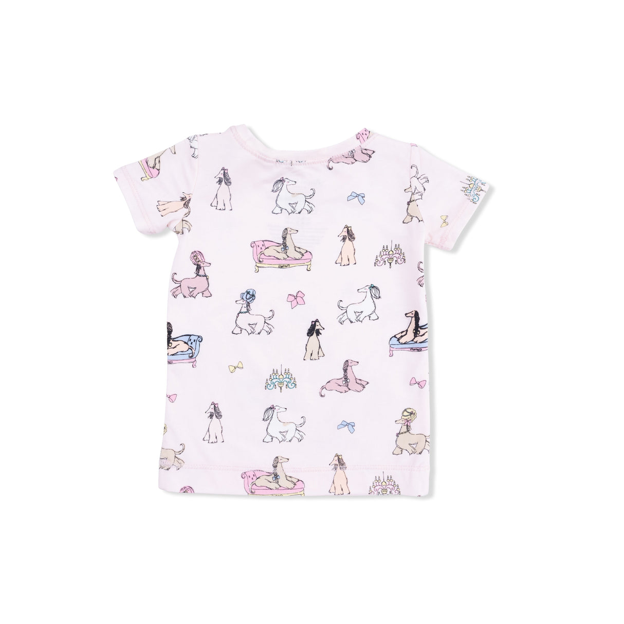 Fancy Hounds with Bows - Short Sleeve Loungewear Set