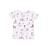 Fancy Hounds with Bows - Short Sleeve Loungewear Set