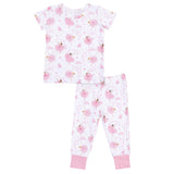 Ribbon Ballerinas - Short Sleeve Loungewear Set