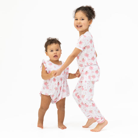 Ribbon Ballerinas - Ruffle Playsuit
