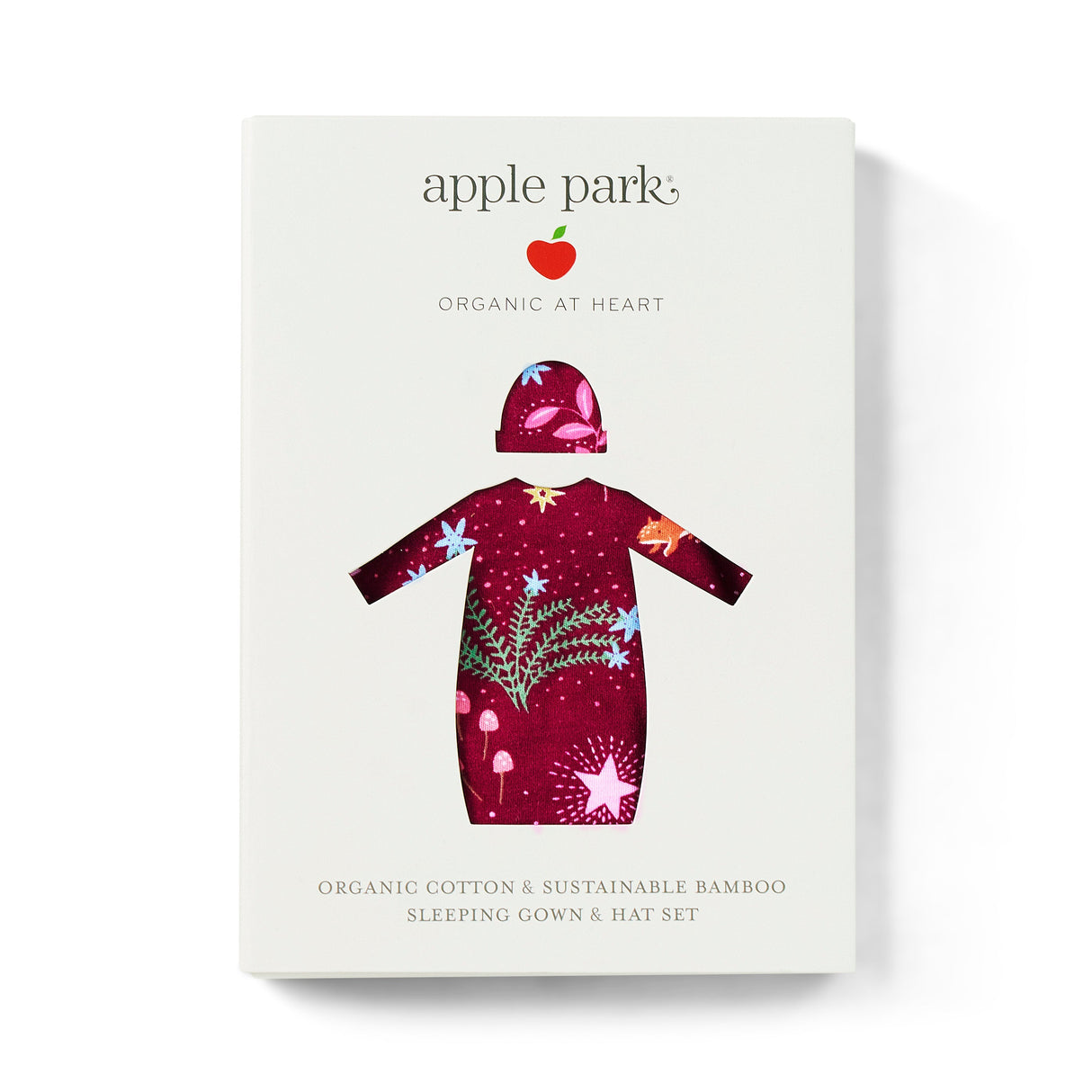 Bamboo Blend Hat & Sleepgown Set - Woodland Dreams