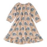 Bamboo Blend L/S Ruffle Dress - Chill Quill