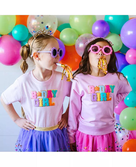 Birthday Girl Patch Sweatshirt - HoneyBug 