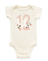 Goose Monthly Milestone Organic Baby Bodysuit