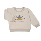 Organic Fleece Sweatshirt - My Little Sunshine - HoneyBug 