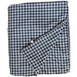 Navy Gingham Crib Quilted Blanket