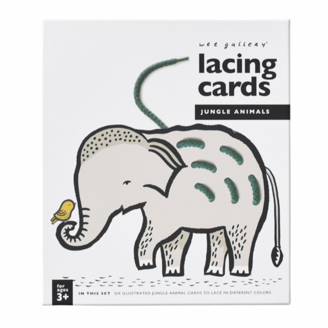 Lacing Cards - Jungle Animals - HoneyBug 