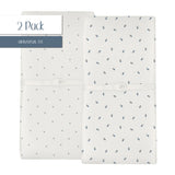 Waterproof Changing Pad Cover | Cradle Sheet Set - Blue Berry - HoneyBug 