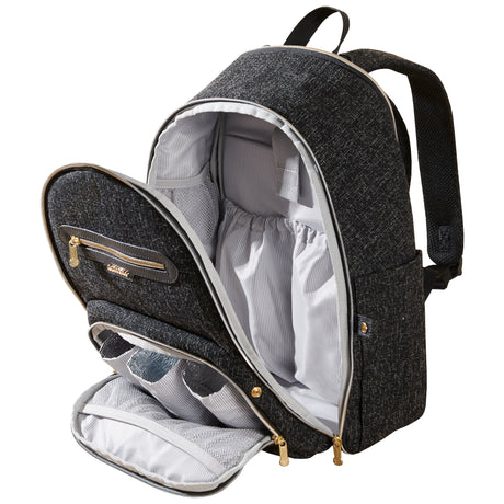 Convertible Tweed Diaper Backpack