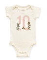 Goose Monthly Milestone Organic Baby Bodysuit