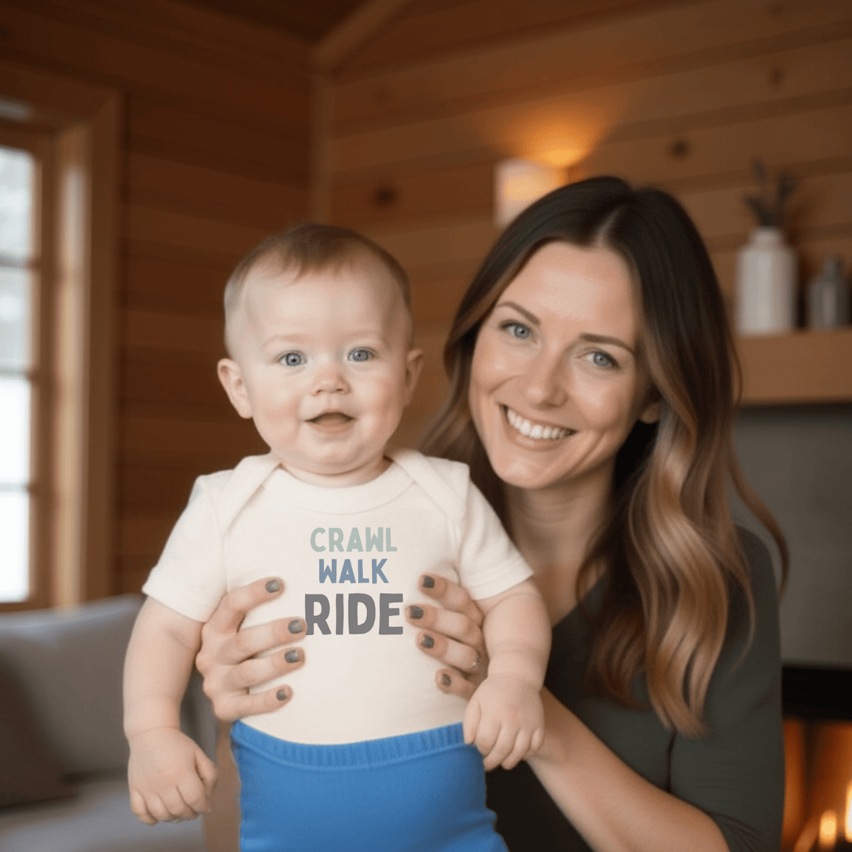 graphic bodysuit |crawl walk ride - HoneyBug 