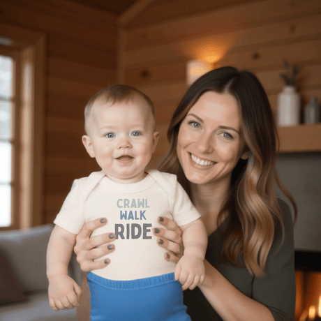 graphic bodysuit |crawl walk ride - HoneyBug 