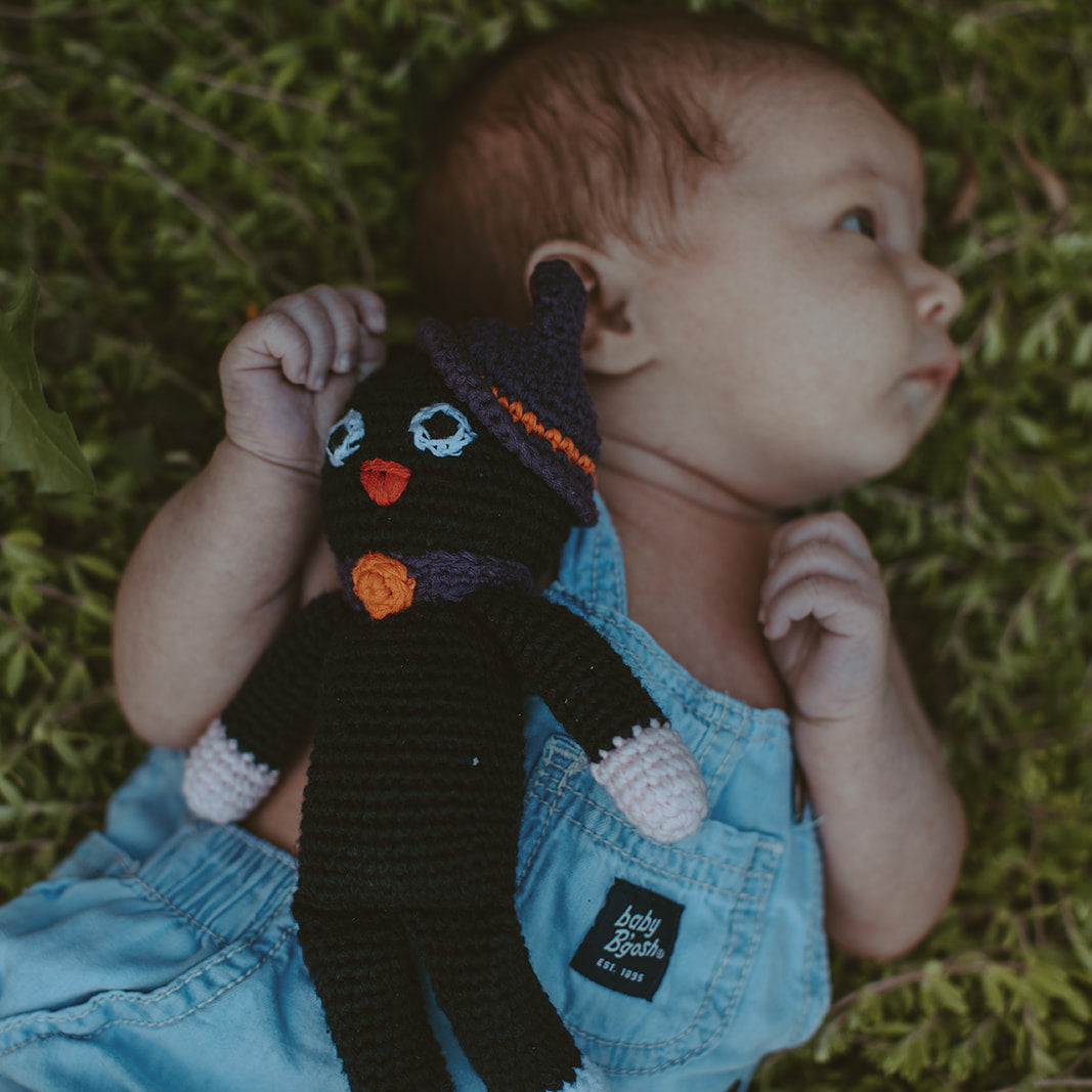 Halloween Toy Cat Rattle - HoneyBug 