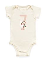Goose Monthly Milestone Organic Baby Bodysuit