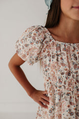 Peasant Bubble Sleeve Dress