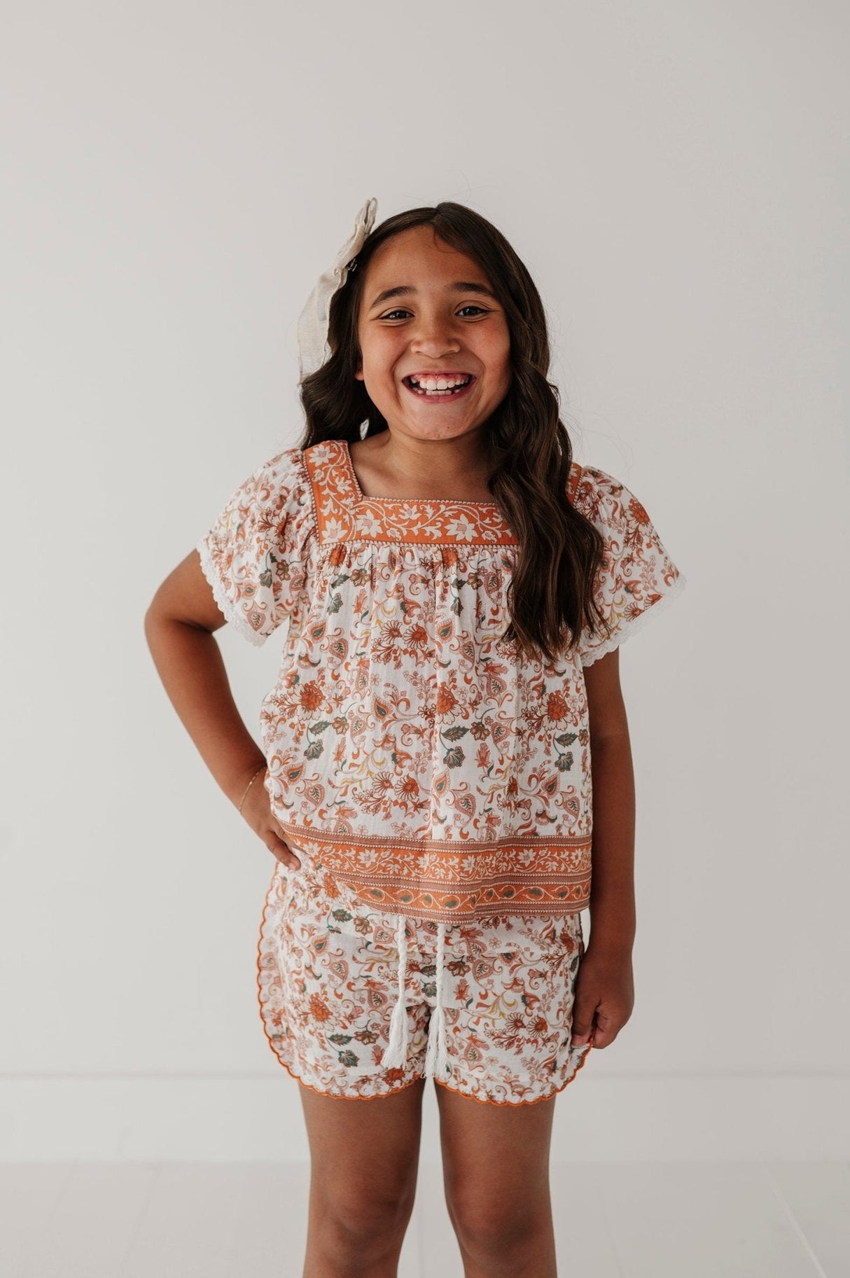 Square Neck Peasant Top