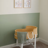 Mint Pointelle Knit Blanket