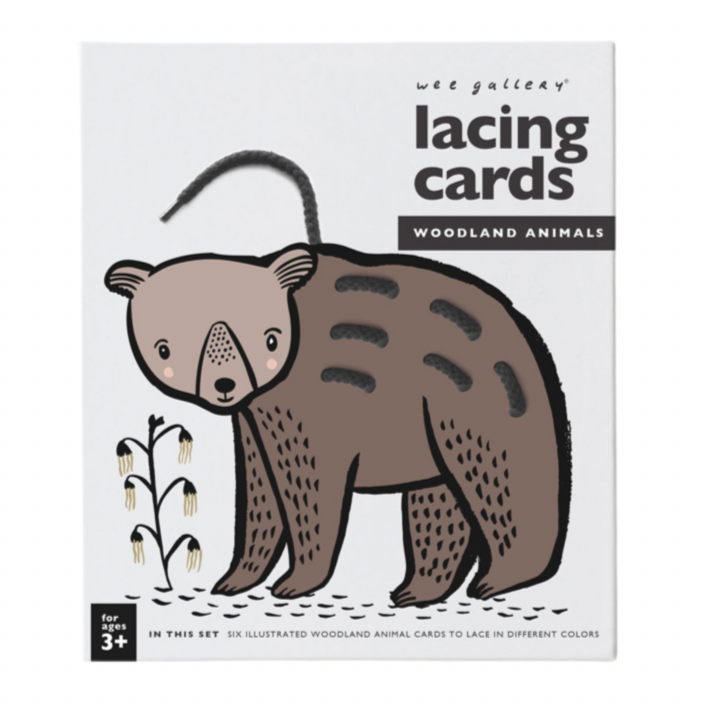 Lacing Cards - Woodland Animals - HoneyBug 