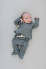 Stone Bamboo Stretch Crib Sheet - HoneyBug 