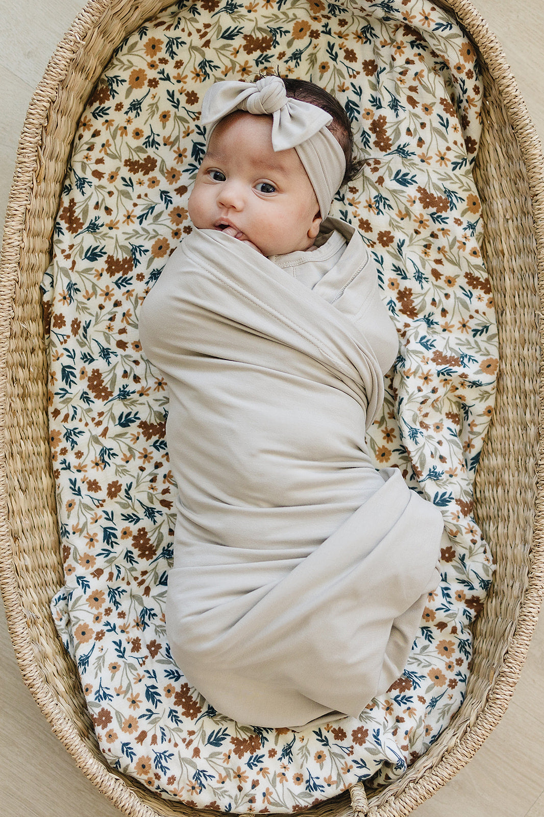 Oatmeal Bamboo Head Wrap - HoneyBug 