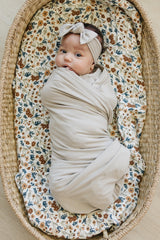 Oatmeal Bamboo Head Wrap - HoneyBug 