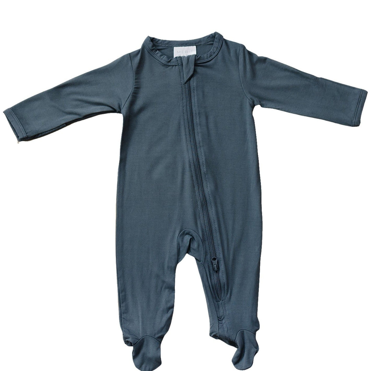 Charcoal Bamboo Footed Zipper - HoneyBug 
