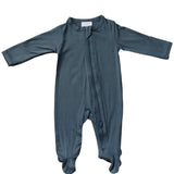 Charcoal Bamboo Footed Zipper - HoneyBug 