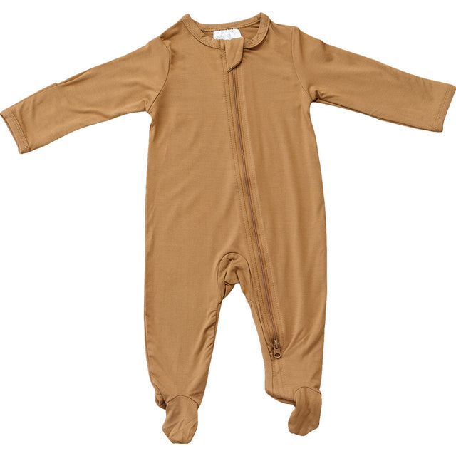 Mustard Bamboo Footed Zipper - HoneyBug 