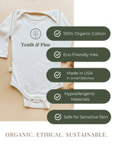 Poppin Bottles Organic Baby Bodysuit Long Sleeve