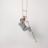 3in1 Swings Set: Rope Ladder + Gymnastic Rings + Disc Rope Swing - HoneyBug 