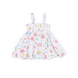 Sunny Coral Reef Fish - Smocked Top with Bike Short