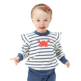 Sailor Sea Creatures Appliques - Ruffle Sweatshirt