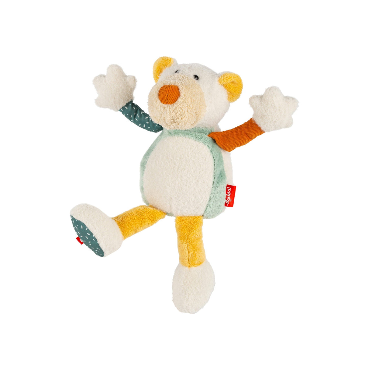 Patchwork Polar Bear Plush Toy - HoneyBug 