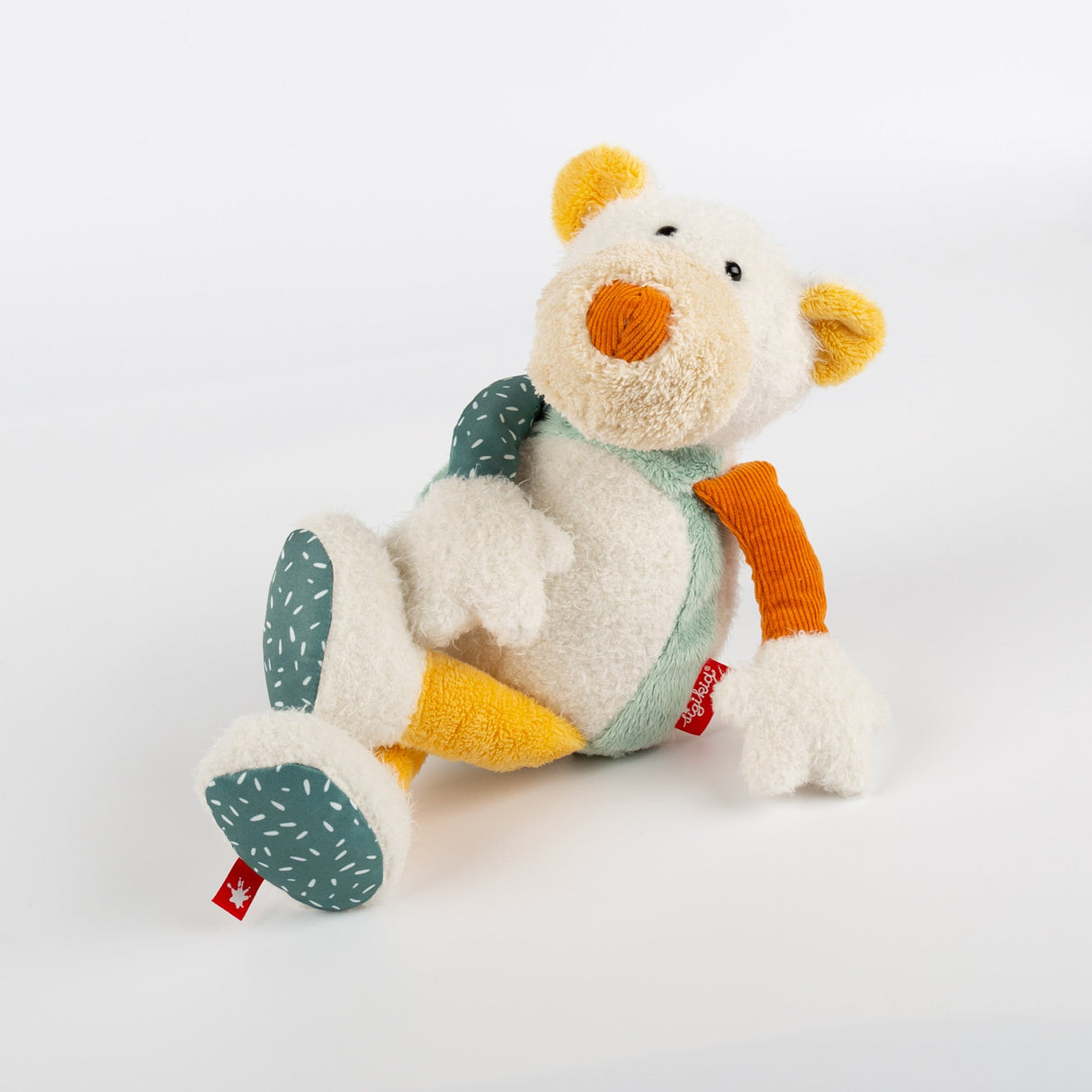 Patchwork Polar Bear Plush Toy - HoneyBug 