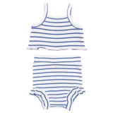 Navy Stripe - Tank Top & High Waisted Short