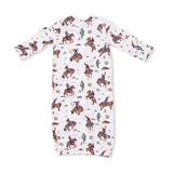 Buckaroo Western - Lap Shoulder Gown & Beanie Hat