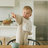 Cotton Muslin Classic Bib 3 Pack - Adobe Checker - HoneyBug 