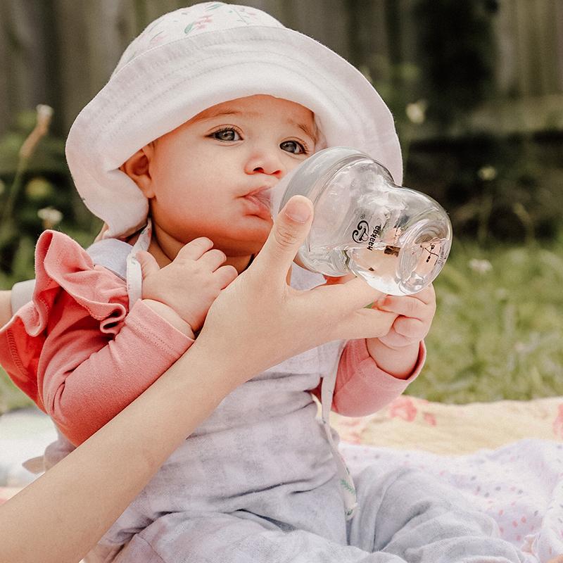Haakaa Generation 3 Glass Baby Bottle 10 oz/300 ml, 1 PK - HoneyBug 
