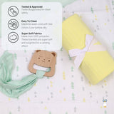 Yellow Knit Blanket - HoneyBug 