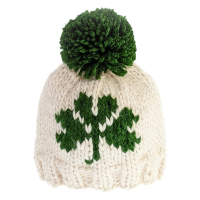 Shamrock St. Patrick's Day Hand Knit Beanie - HoneyBug 