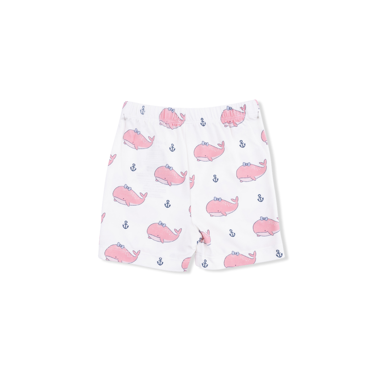 Bubbly Whale with Bow  Pink - Loungewear Short Set