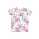 Cabbage Rose Stripe - Loungewear Short Set