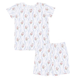 Heirloom Rose Stripe - Loungewear Short Set