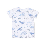 Watercolor Blue Whales - Loungewear Short Set