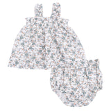 Camille Floral - Ruffly Strap Top and Bloomer