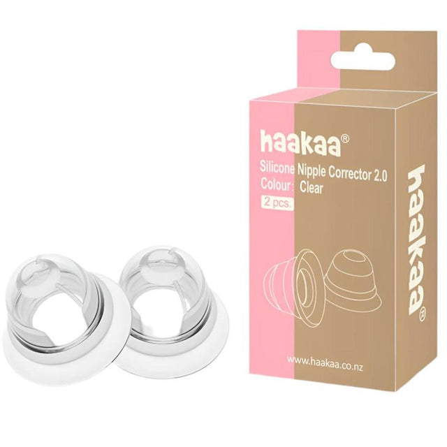 Haakaa Silicone Inverted Nipple Aspirators, 2 pk - HoneyBug 