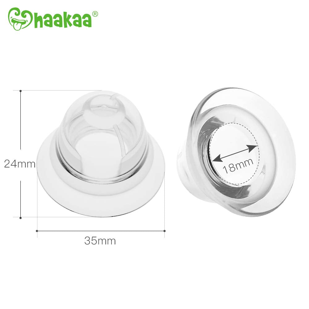 Haakaa Silicone Inverted Nipple Aspirators, 2 pk - HoneyBug 