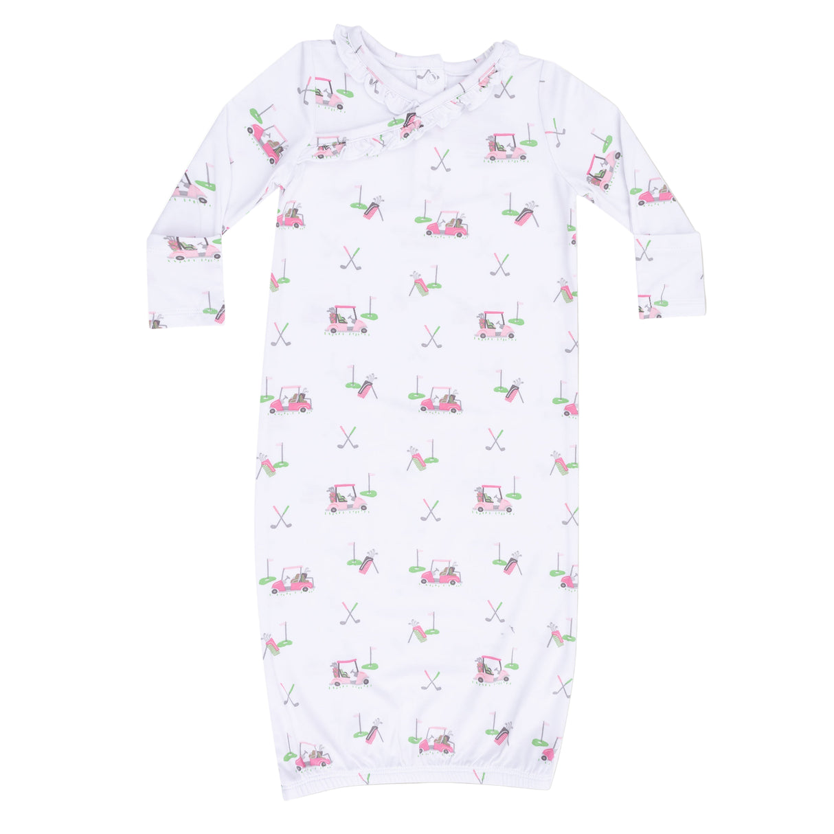 Baby Golf Carts - Pink - Kimono Gown - HoneyBug 