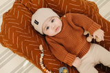 Rust Mudcloth Muslin Swaddle Blanket - HoneyBug 