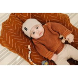 Oatmeal Mebie Baby Beanie - HoneyBug 